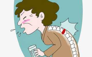 Болит горло при кашле отдает в спину