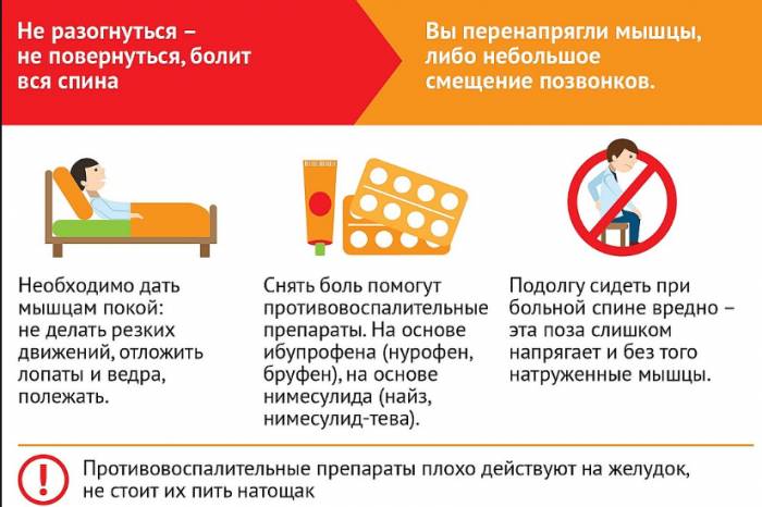 Болят мышцы спины после поднятия тяжести