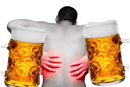 Боль в пояснице после употребления алкоголя Боль в пояснице после употребления алкоголя